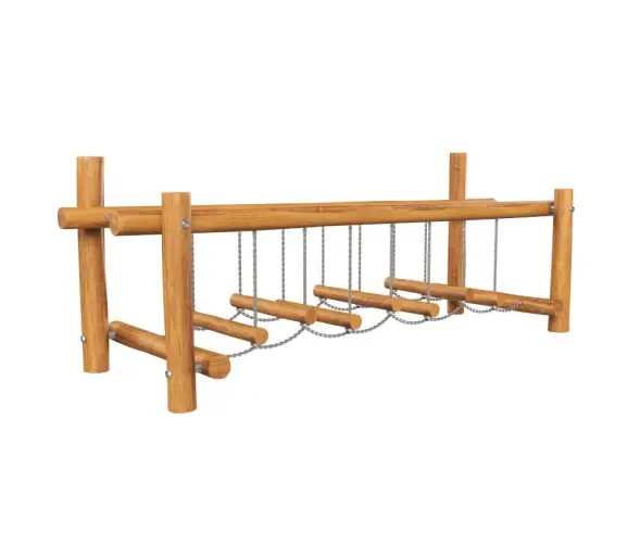 Подвесной мостик HARDWOOD «Долгопрудный» Подвесы – армированный канат