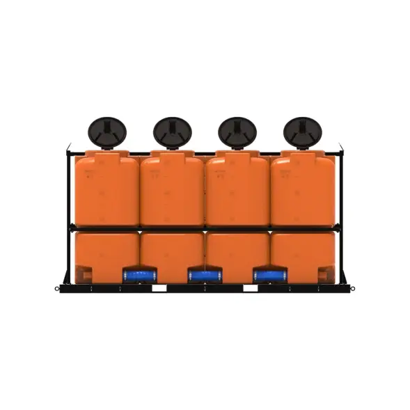 Кассета ST 8000 л (4х2000) под плотность до 1,2 г/см3 с откидной крышкой оранжевая