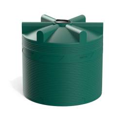 Емкость (резервуар) пластиковая вертикальная с крышкой, 8000 л, зеленый [TV8000S2]