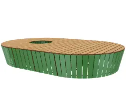 Модульная скамейка «Экополис Комби-1»