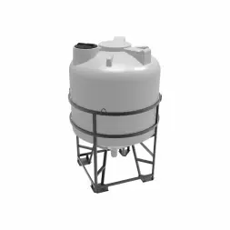 Емкость ЦКТ 5000 л с патрубком 160мм белая в обрешетке