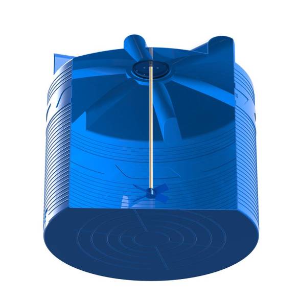 Емкость V 8000 литров с лопастной мешалкой