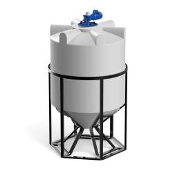 Емкость K 2000 литров с лопастной мешалкой