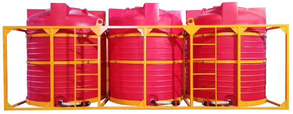 Кассета с емкостями 15000 л (3х5000 л) мет. краны