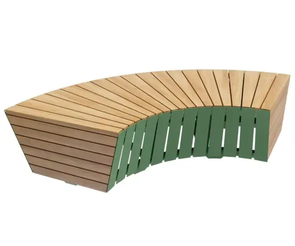 Модульная скамейка «Лион» 5 модулей - змейка