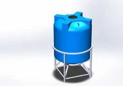 Бункер 5000 л усиленный в обрешетке