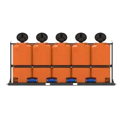 Кассета ST 10000 л (5х2000) под плотность до 1,2 г/см3 с откидной крышкой оранжевая