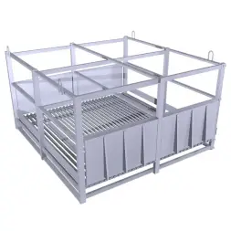 Паллета для баллонов ПБП-02 1675x1750x1000 мм Серый