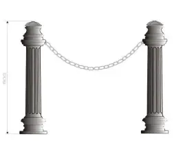 Столбик чугунный С-2