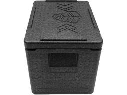 Термобокс пенополипропиленовый с крышкой STP PRO, 400х300х220 мм, 18 л, 55 кг/м3