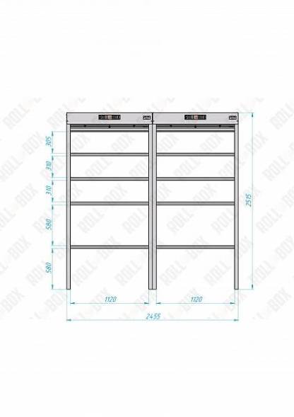 Роллетный шкаф ROLL-BOX SIMPLE Plus 24.05.44.V2-2