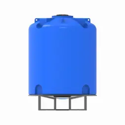 Емкость TR 10000 л синяя на основании для полного слива F