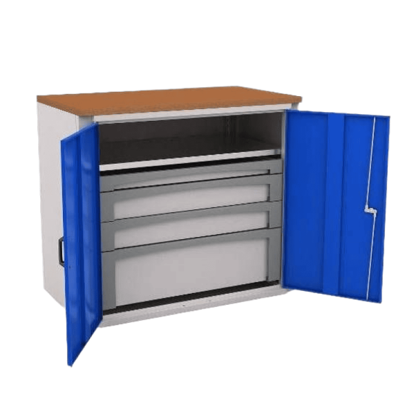 Шкаф инструментальный ДВК IRON MODUL №8, 1150x620x980 мм, синий [КГ029561]