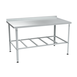 Стол разделочный из нержавеющей стали с бортом [15312]