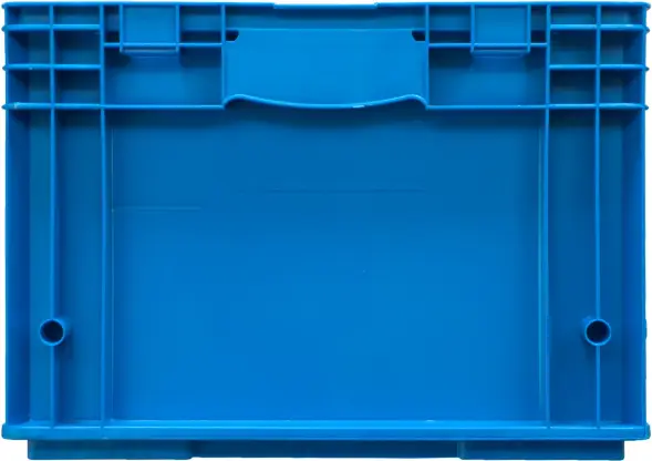 Ящик перфорированный 594x396x280 мм, 51 л, голубой