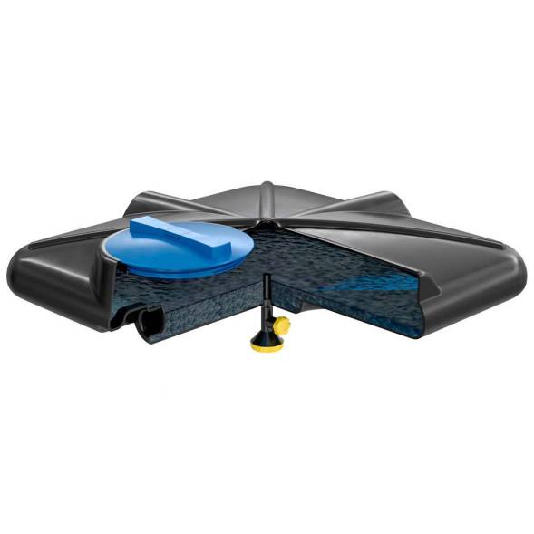 Бак пластиковый для летнего душа РОСА 160 л, черный [DRS160S1]