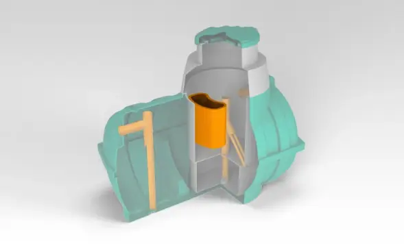 Насосный отсек черный