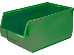 Ящик (лоток) пластиковый сплошной, 500x310x250 мм, 38.75 л, зеленый [5006]