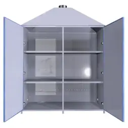 Шкаф для аккумуляторов ШМА-03-02 1500x780x2000 мм Синий
