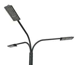 Стальной фонарный столб «Техно3-Э» со светильником 5,2 м (120 Вт)