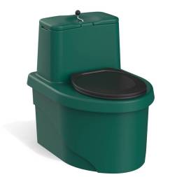 Торфяной биотуалет «РОСА» зеленого цвета