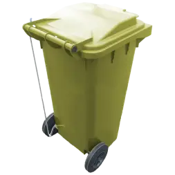 Мусорный контейнер 120л. на 2 колесах с педалью арт. 23.C21
