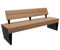 Скамейка стальная «Симпозиум» 4,0 м (двухсторонняя, с подлокотниками и разделителями)
