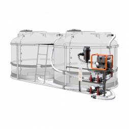 Комплекс насосный для воды 600л/мин G2 на две емкости TRF