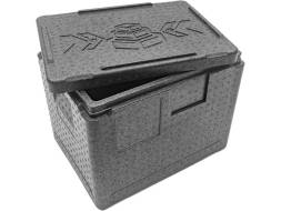 Термобокс пенополипропиленовый с крышкой STP Normal, 400х300х320 мм, 22 л, 40 кг/м3