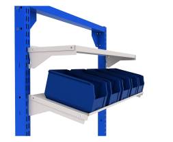 Стойка мобильная для пластиковых ящиков двусторонняя ДВК SORTEX 1495-M №1-2, синий [КГ030403]