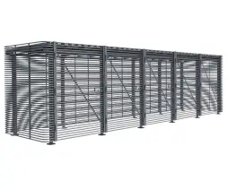 Контейнерная площадка для ТБО «МАФ - 6» без хозблока 9,5 м (на 6 контейнеров)