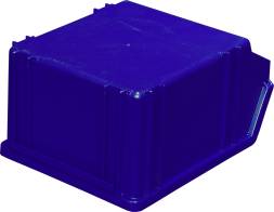 Ящик пластиковый сплошной, 290×230×150 мм, 10 л, синий [7962]