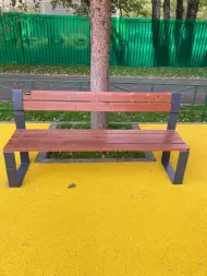 Скамейка стальная «Идиллия» без подлокотников