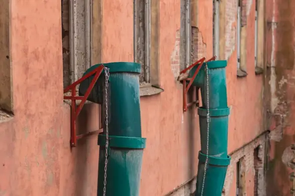 Мусоросброс секция прямая зеленый, без цепей