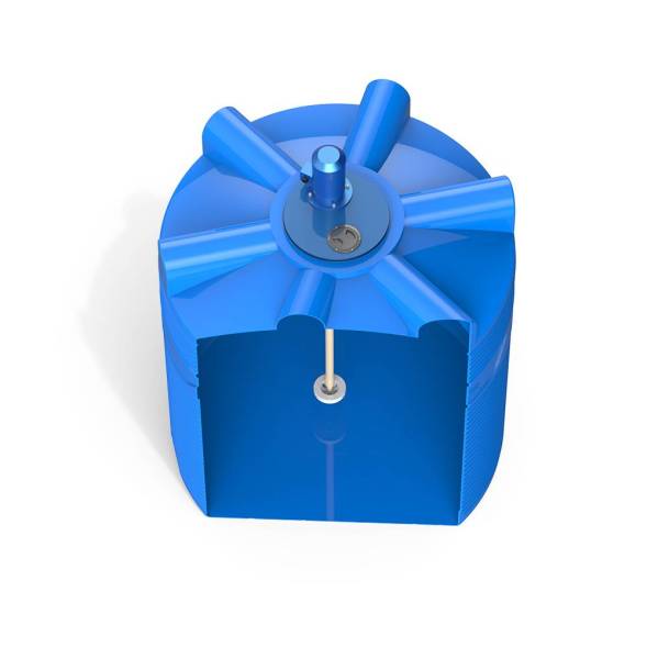 Емкость V 3000 литров с турбинной мешалкой