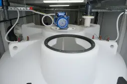 Емкость ЦКТ 3000 л с патрубком 110мм под плотность до 1,2 г/см³ белая