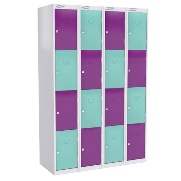 Камера хранения цветная на 16 ячеек [13151]