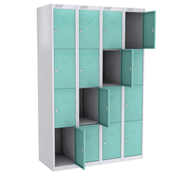 Камера хранения цветная на 16 ячеек [13151]