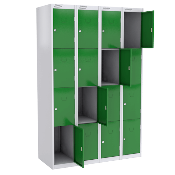 Камера хранения цветная на 16 ячеек [13151]