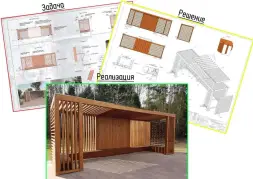 Теневой навес «Велариум» 6,3х4х3 м