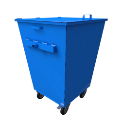 Мусорный контейнер на 750 литров с крышкой [10355]