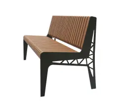 Скамейка стальная «Бургундия» 0,6 м