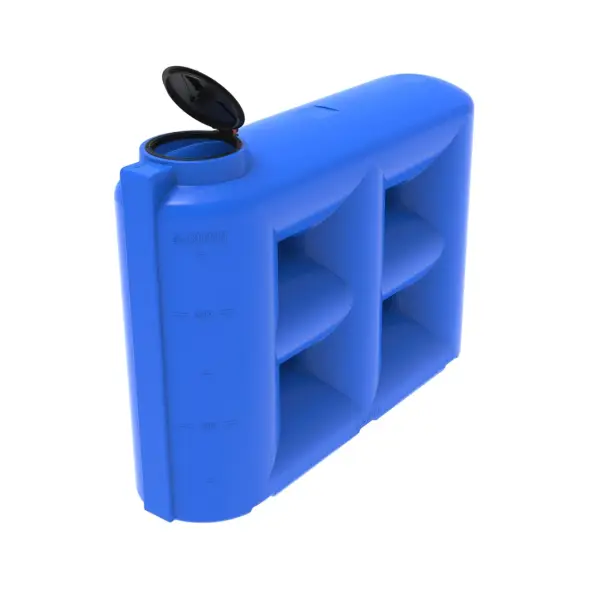 Емкость S 3000 л под плотность до 1,2 г/см3 с откидной крышкой синяя