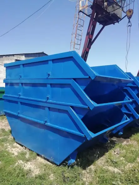Металлический Бункер 8 м3 открытого типа толщина металла 3/3