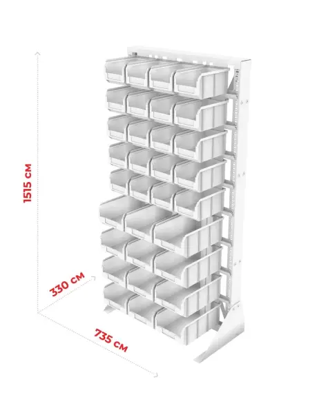 Стойка 735х1500 Стелла-техник А1-00-05-04 односторонняя