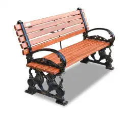 Скамейка чугунная «Львы» 3,0 м (3 опоры)