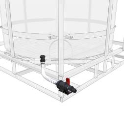 Комплект полного слива с краном G2 на одну емкость TR