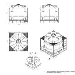 Комплект полного слива с краном G3 на одну емкость TR