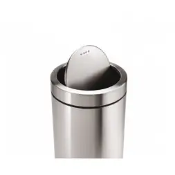 Урна Ву-Тенг, 250х400 мм, шлифованная, кольцо под пакет, 19 л