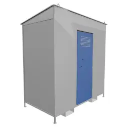 Хранилище для газовых баллонов разборное ХГБ-02 2100x2200x1110 мм Светло-серый